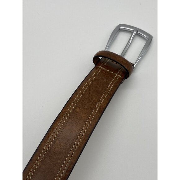 Dockers Men's Brown Leather Belt Size 32 Bonded Leather 1.25" Wide Style 1DK01KW - Picture 11 of 16